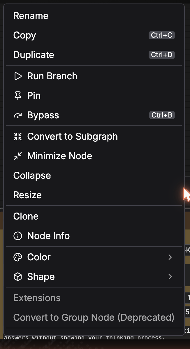 Node 3-dot more menu