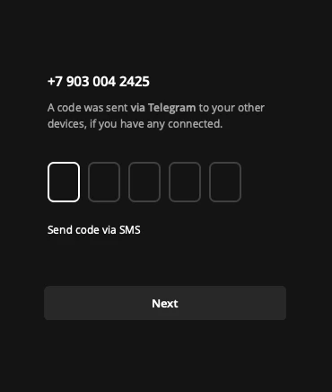 Enter code