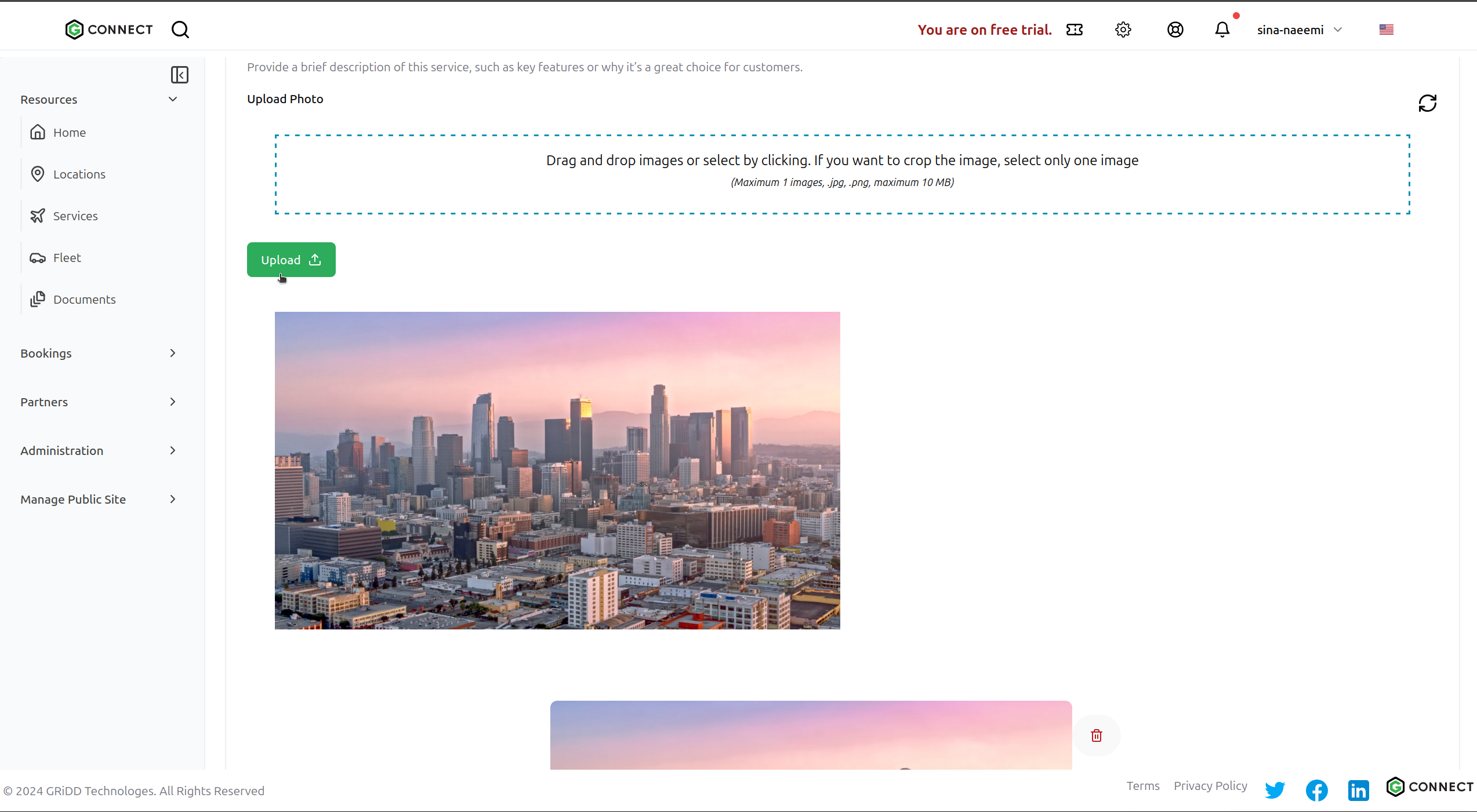 Save location button