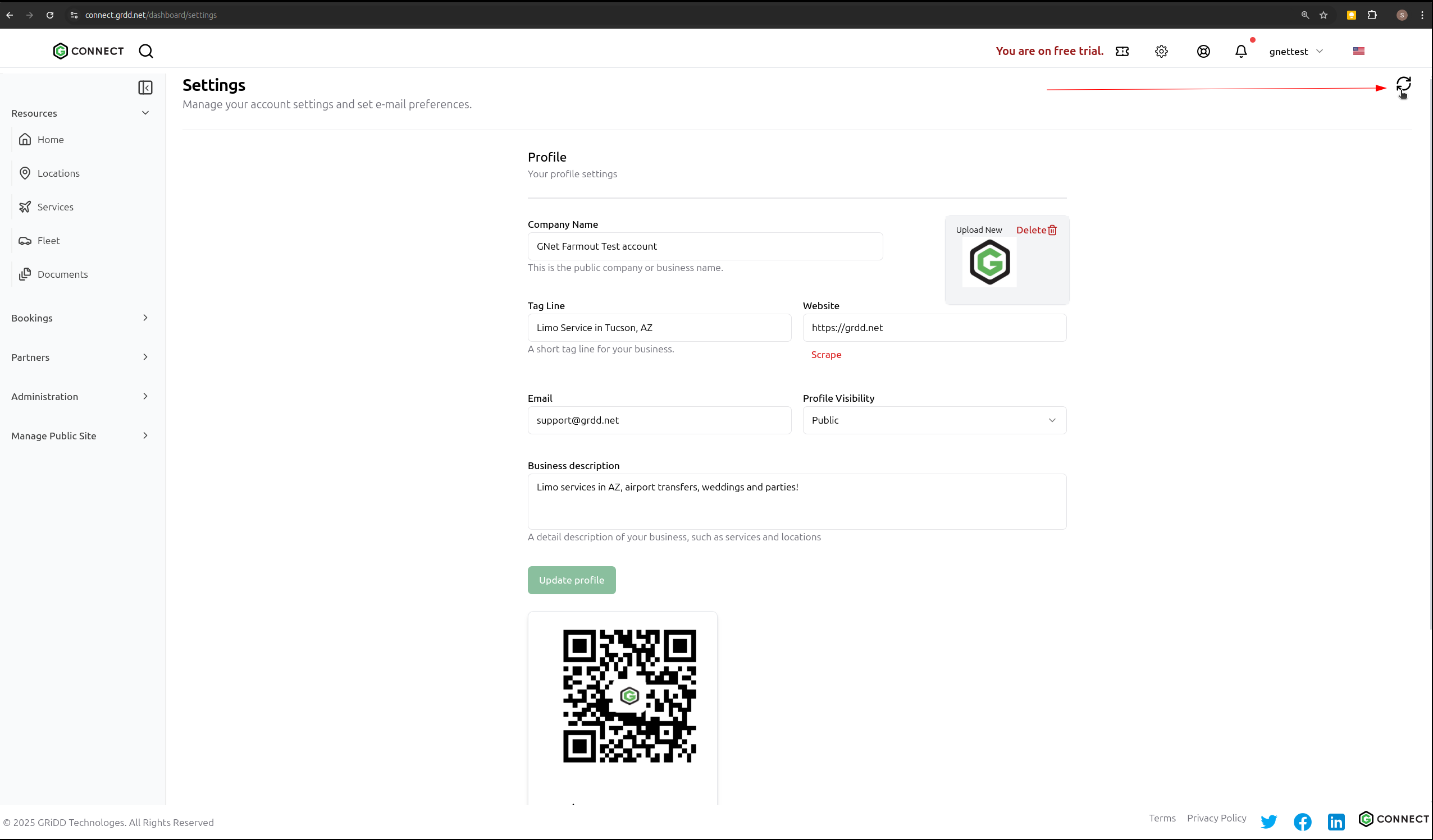 Refresh your profile
