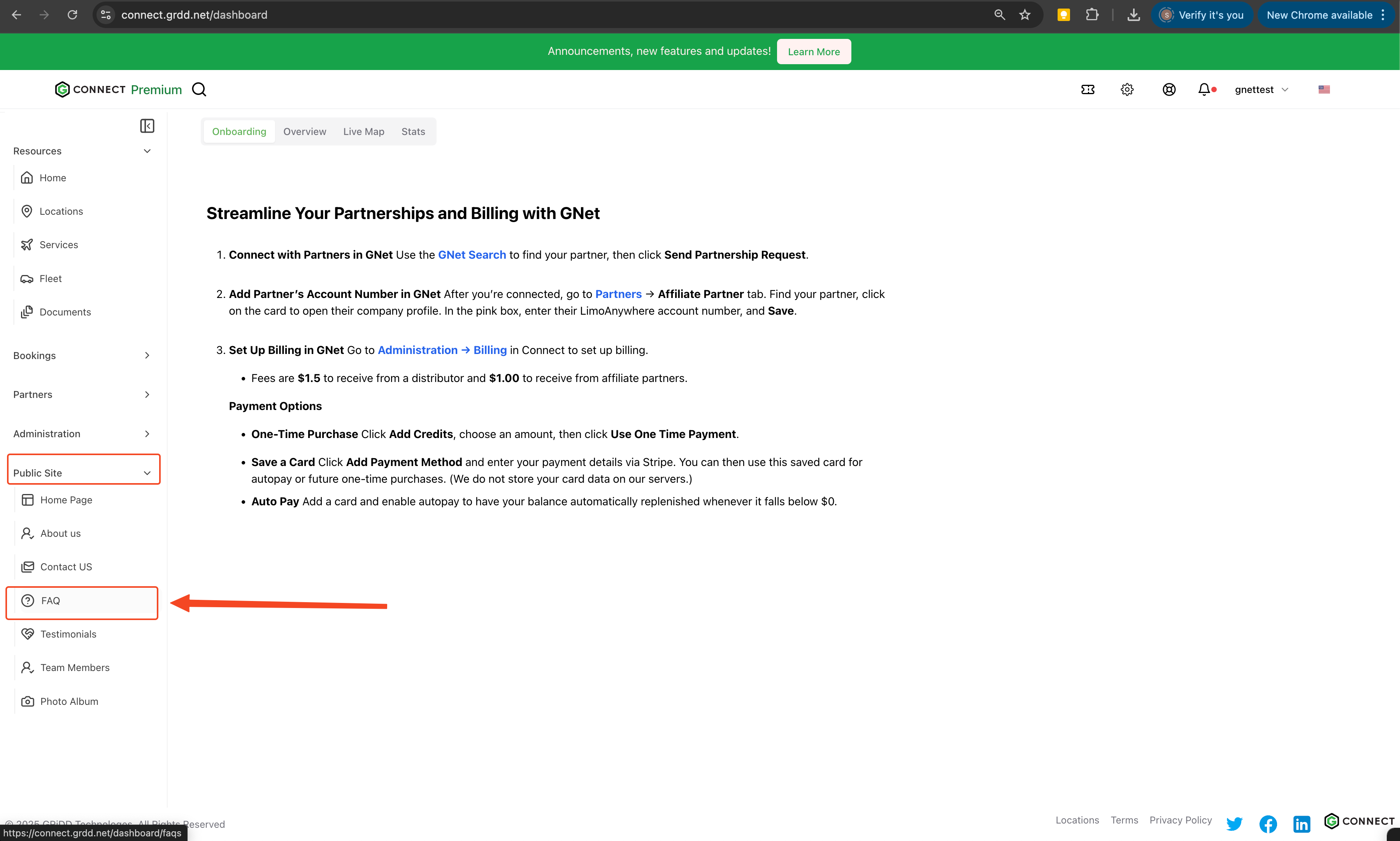 FAQ Navigation