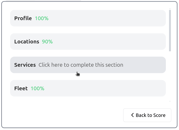 Navigate to Services Section