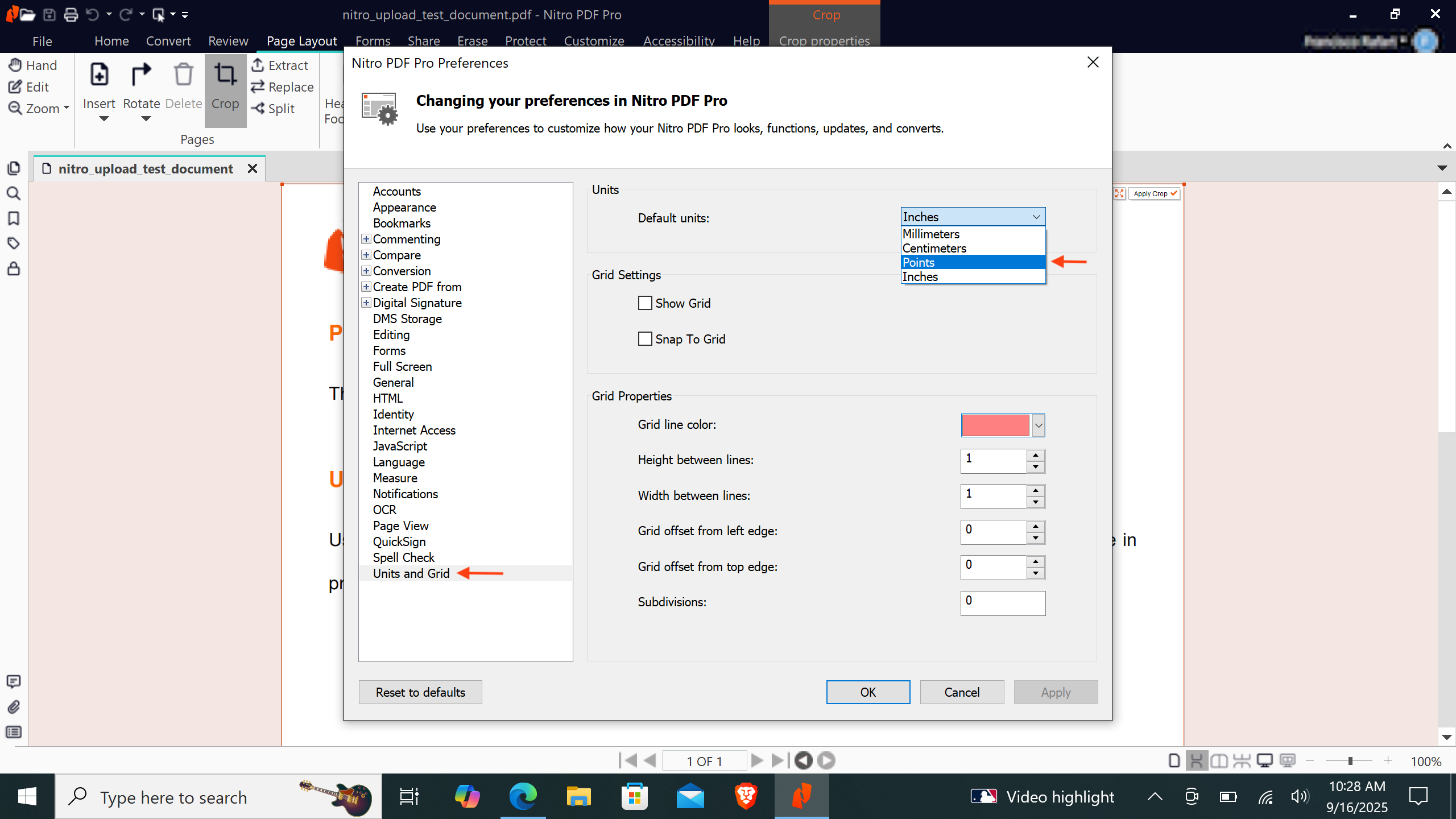 Preview Nitro PDF open file menu