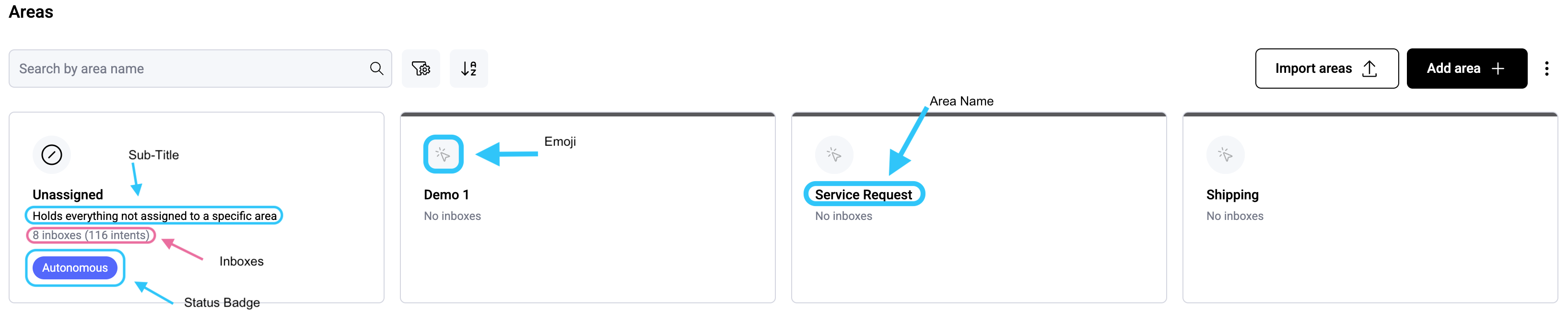Company Settings Areas Zoomed