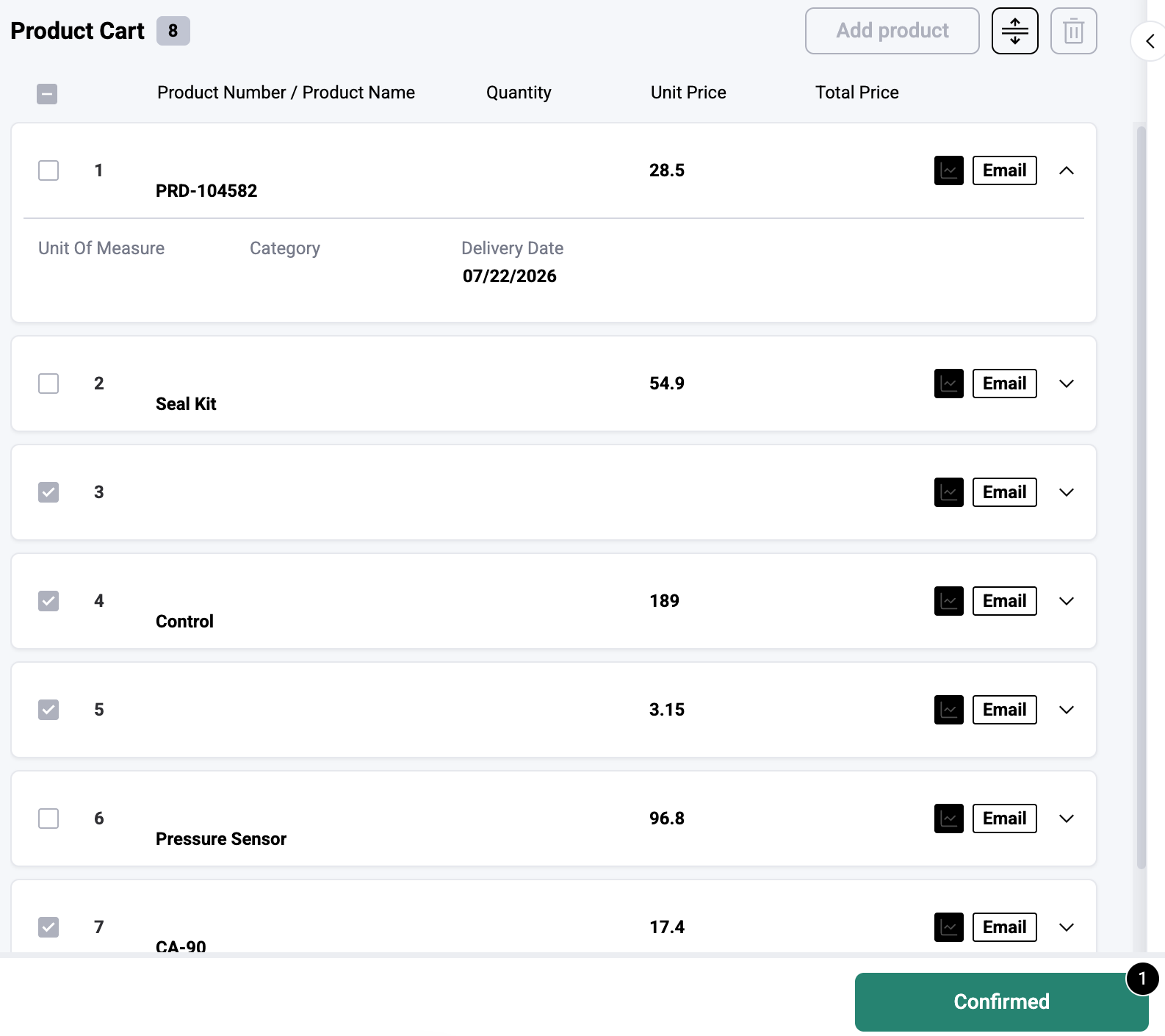 Confirm Requests Partially Visual Indicators