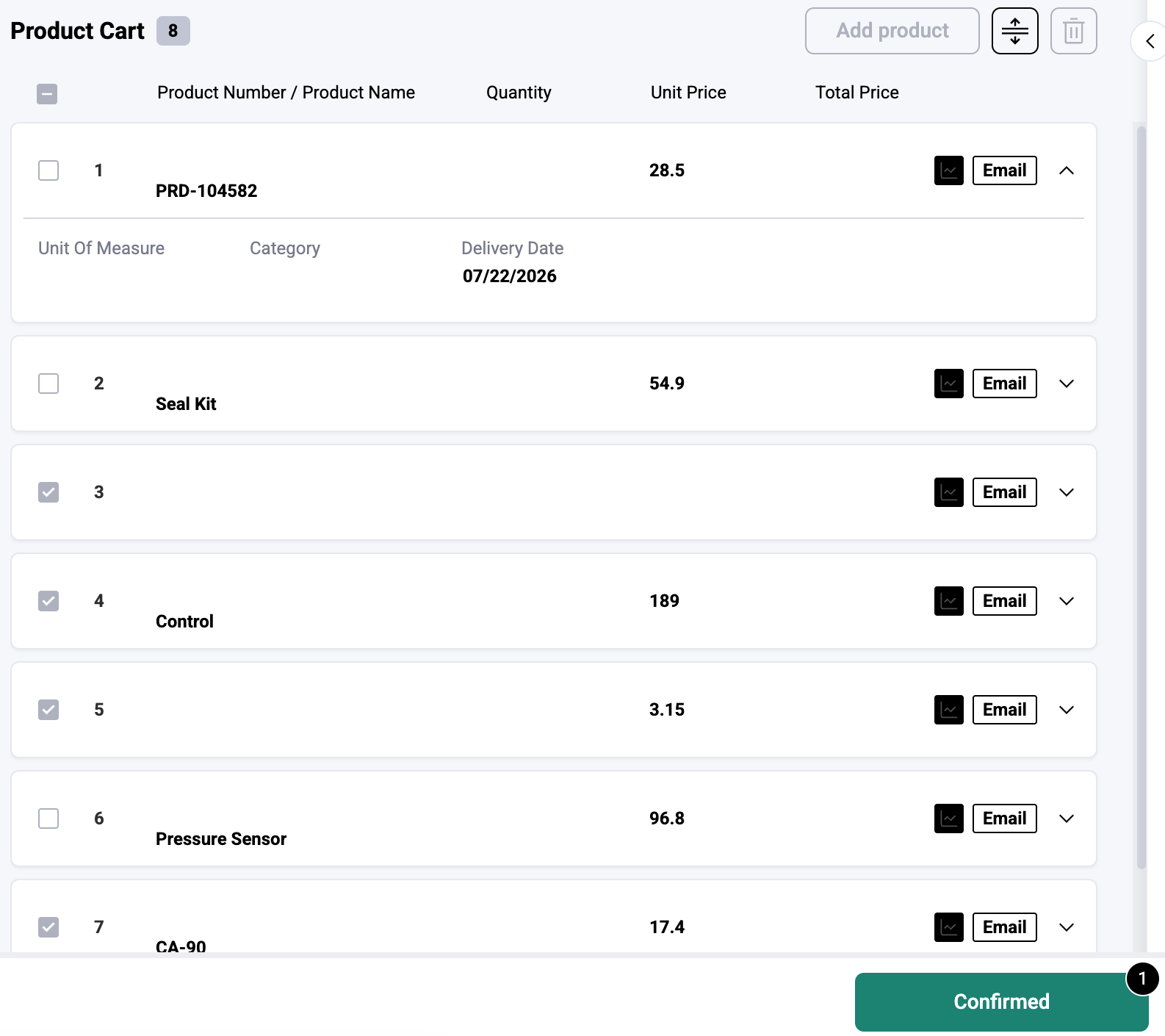 Confirm Requests Partially Visual Indicators