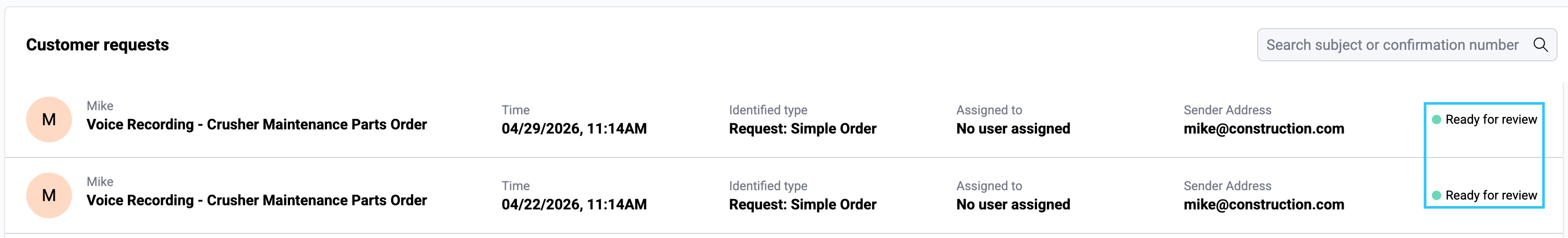 General Functionality Status With Highlight