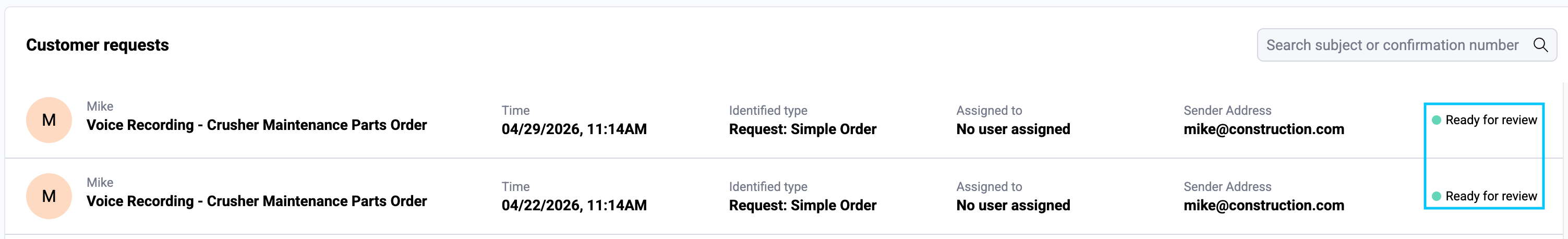 General Functionality Status With Highlight