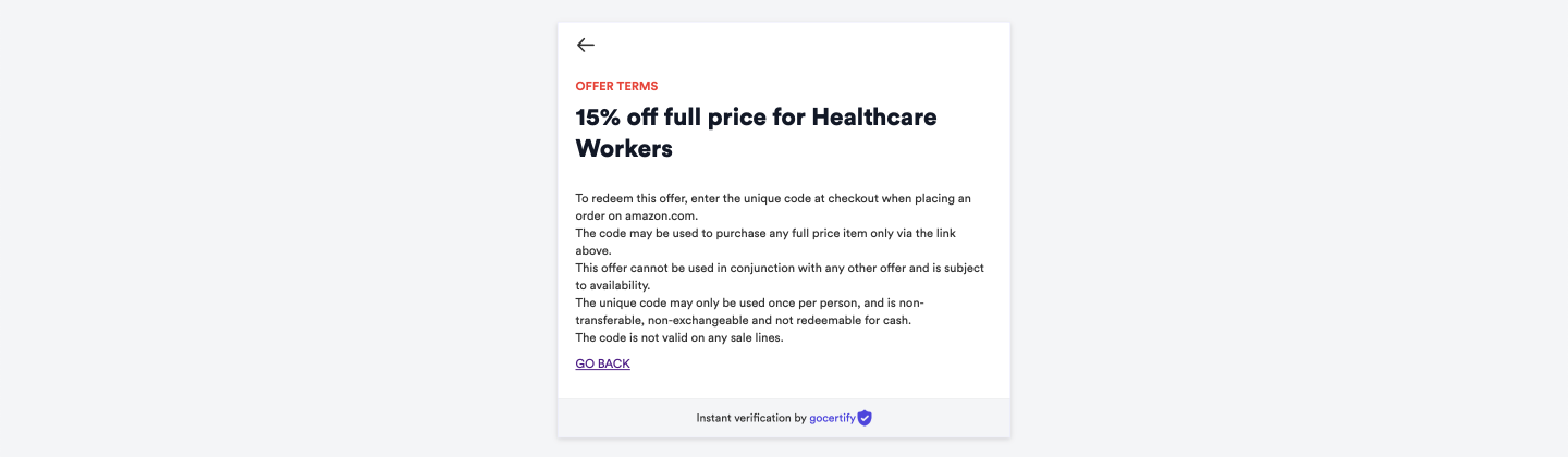 Example Offer Terms of Campaign
