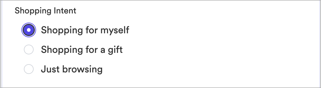 Radio Button Example