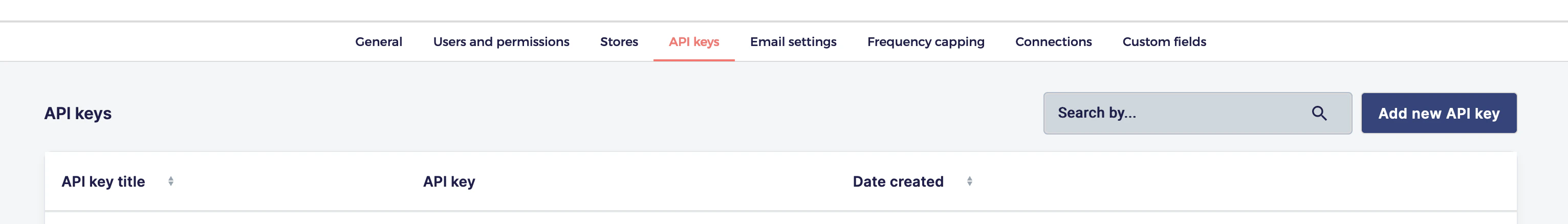 Ometria New API Key