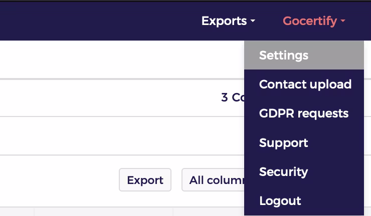 Ometria Settings