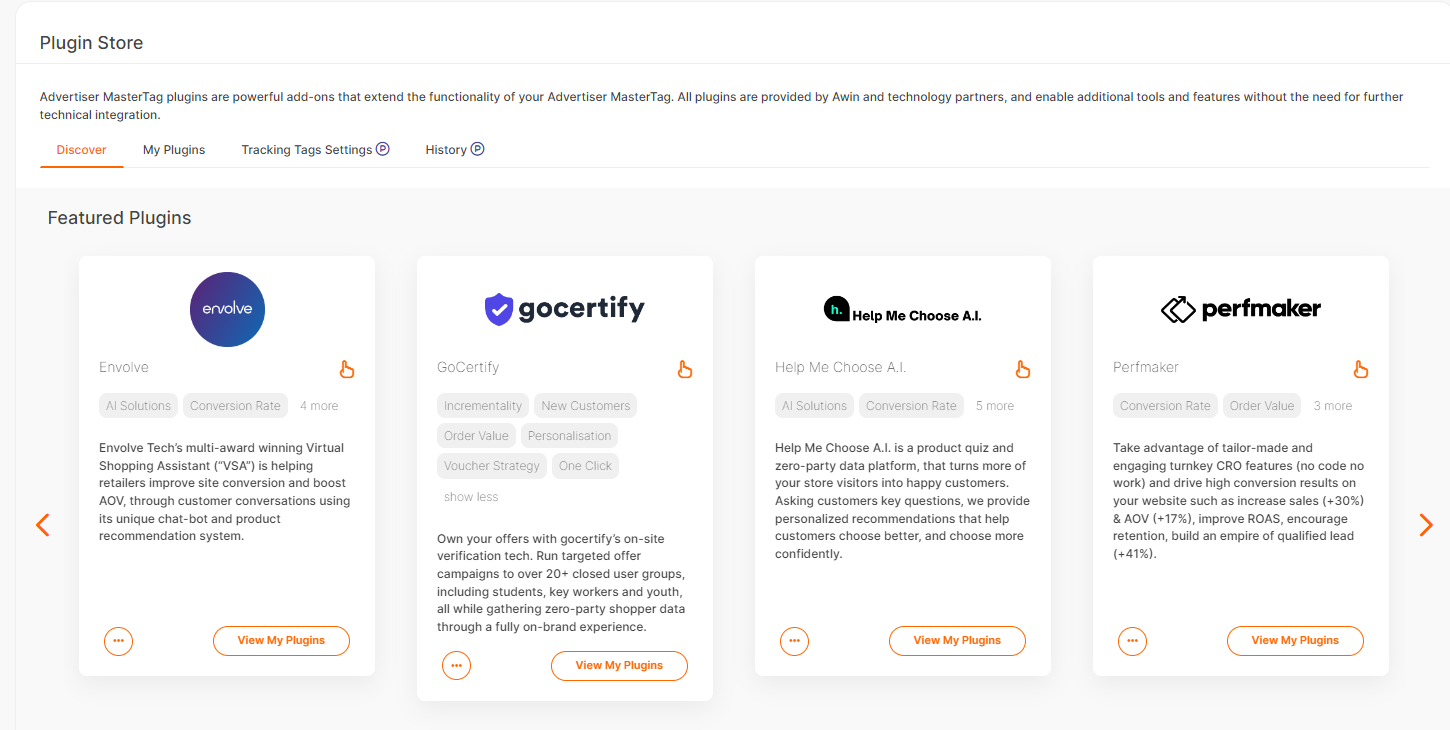 Awin gocertfiy Plugin