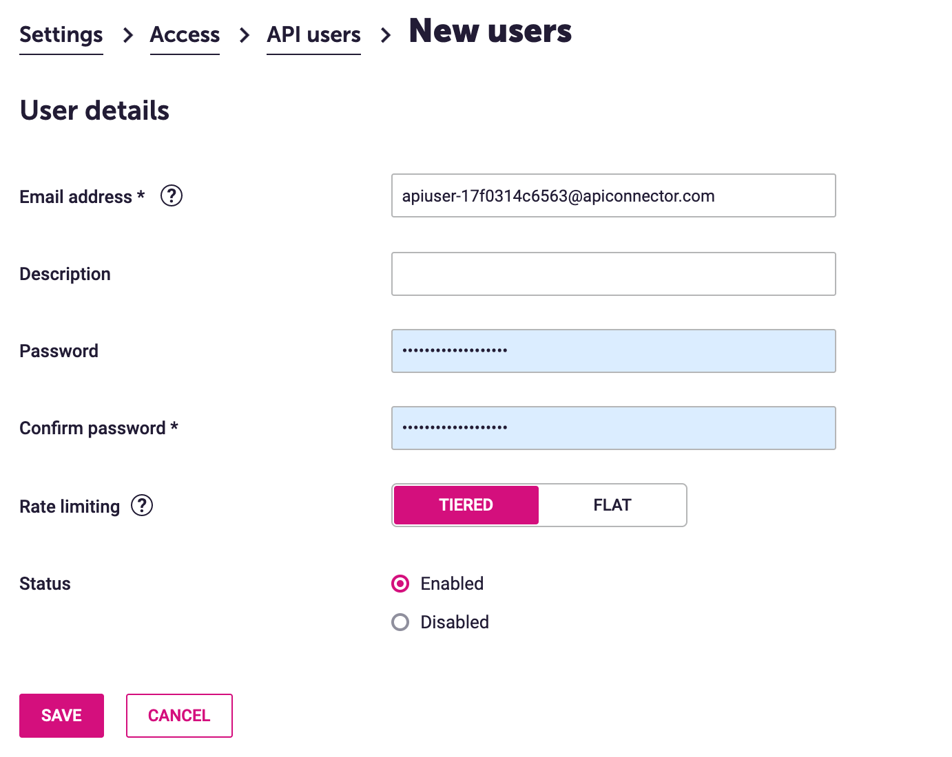 Dotdigital API user info