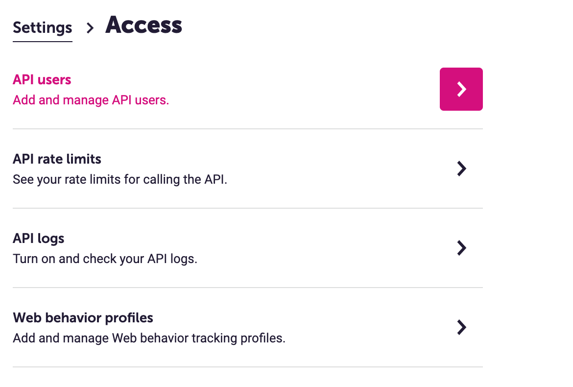 Dotdigital API users