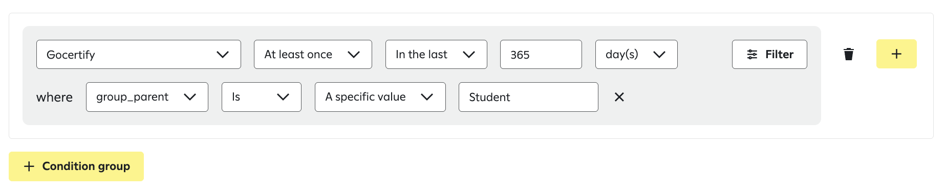 Attentive Add Filter