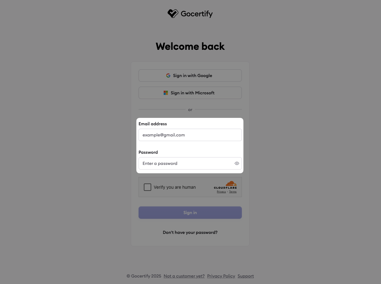 Email Password Login