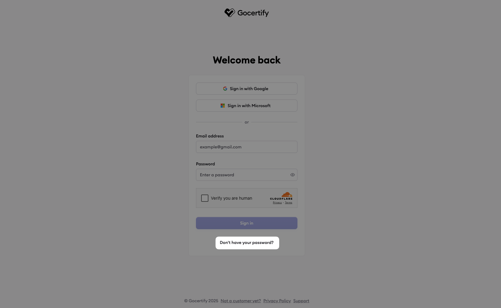 Password Reset