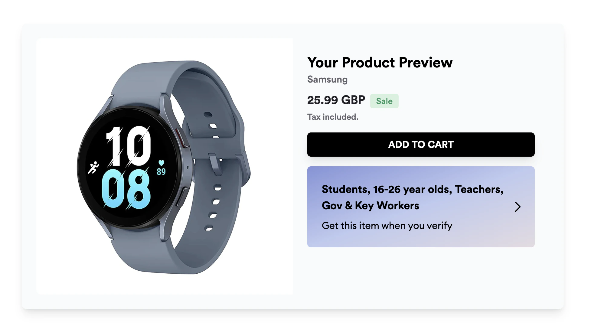 Full page mockup preview