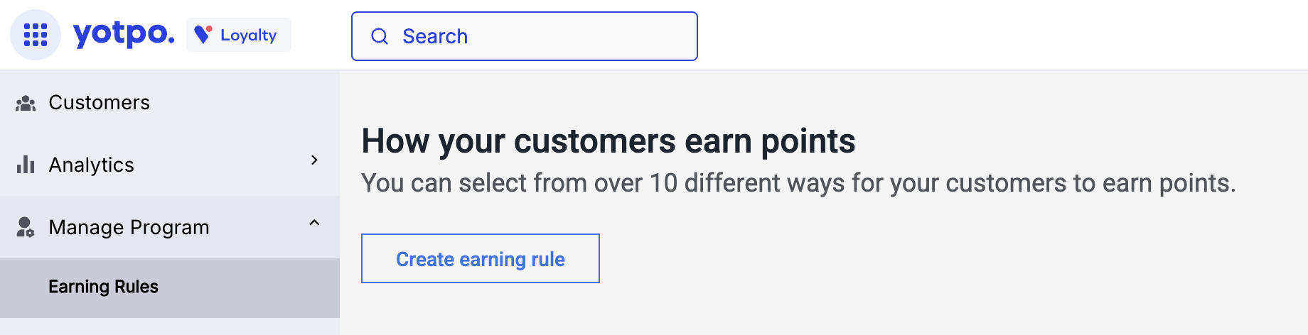 Yotpo Create Earning Rule