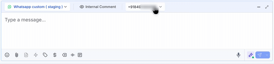 WhatsApp Number Picker