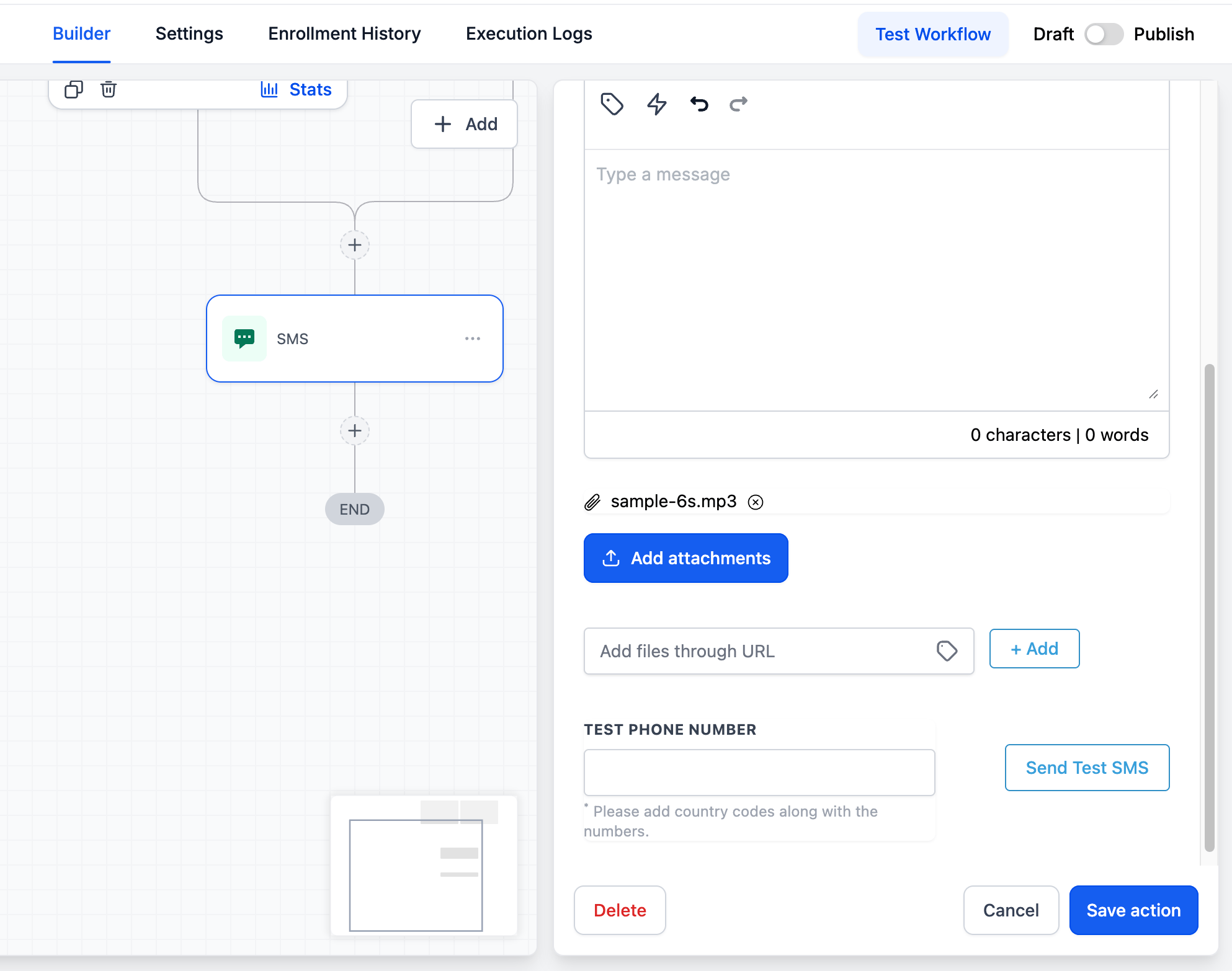 Send Voice Notes via Workflows