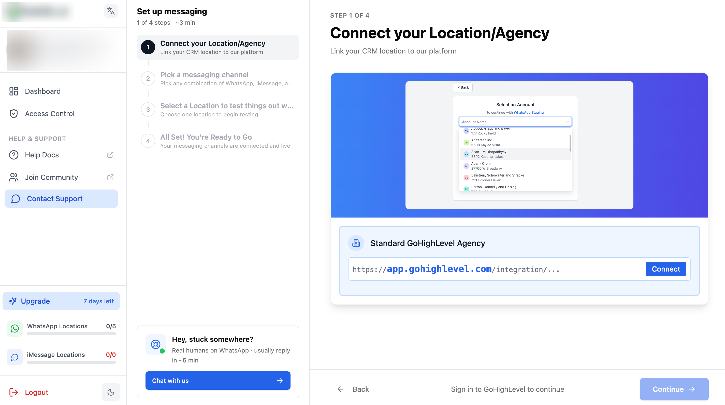 Conecte sua conta CRM com seu provedor de SMS