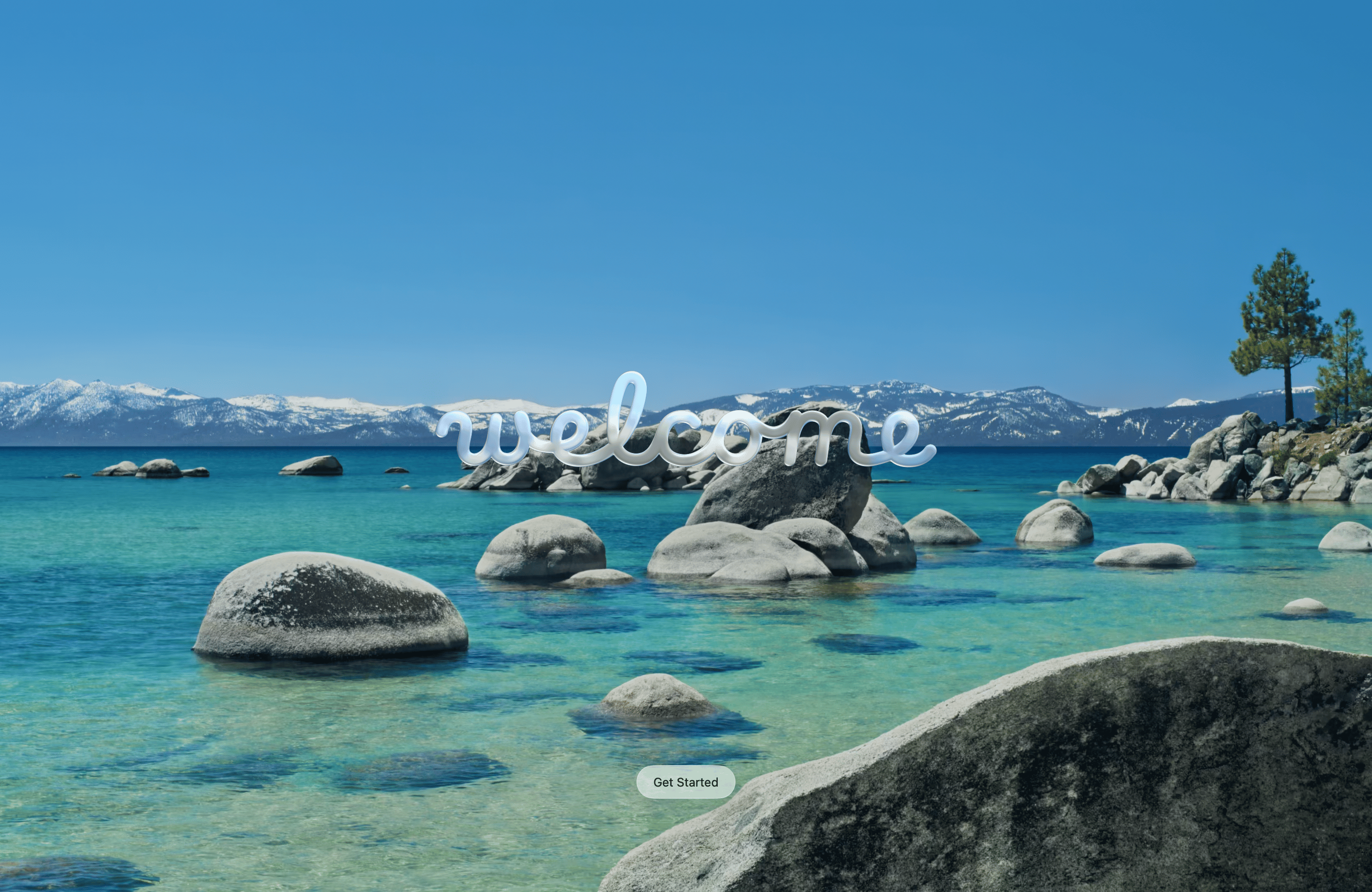 macOS welcome screen at the end of profile setup