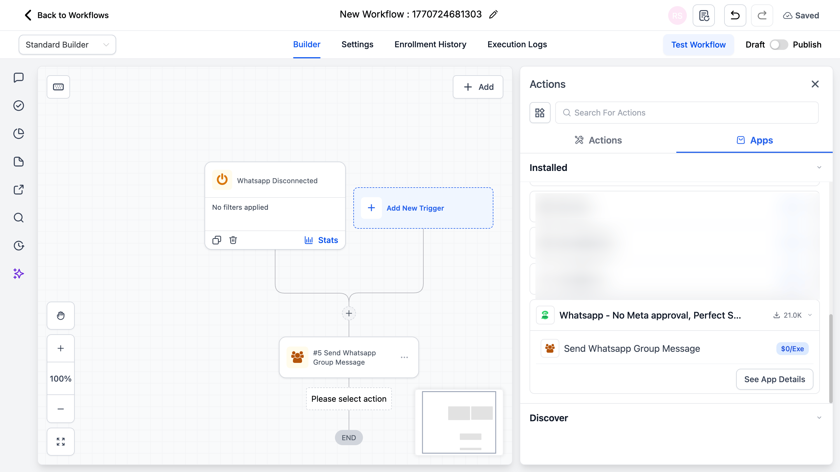 Apps Add Sendgroup