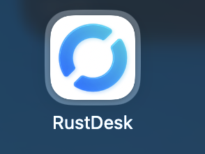 Ícono de la aplicación RustDesk