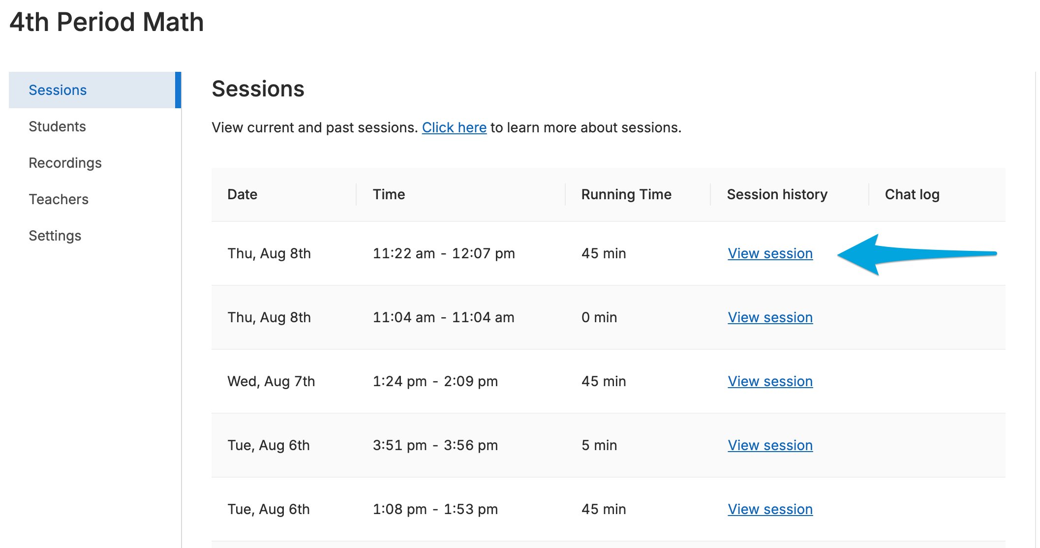 View Timeline Data