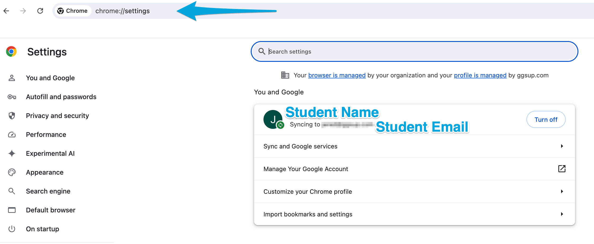 Cause 3: Student Is Signed Into the Wrong Account