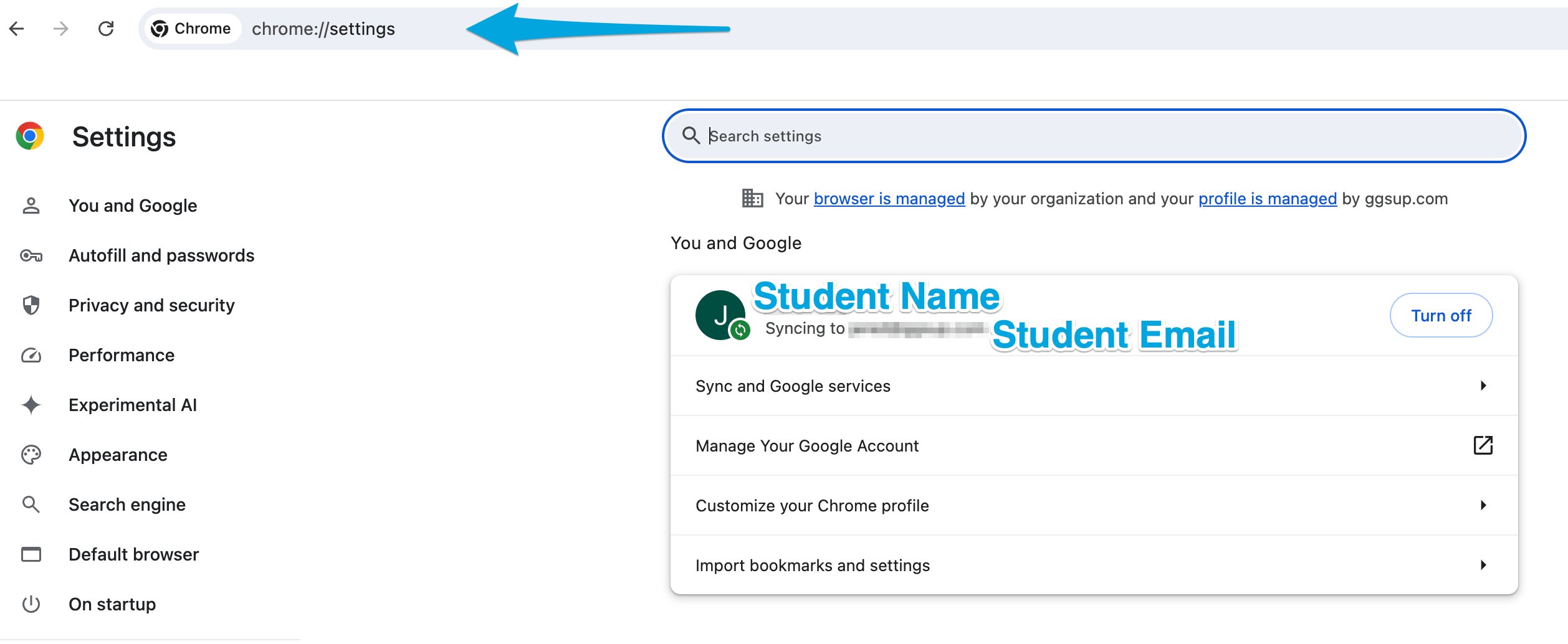 Cause 3: Student Is Signed Into the Wrong Account