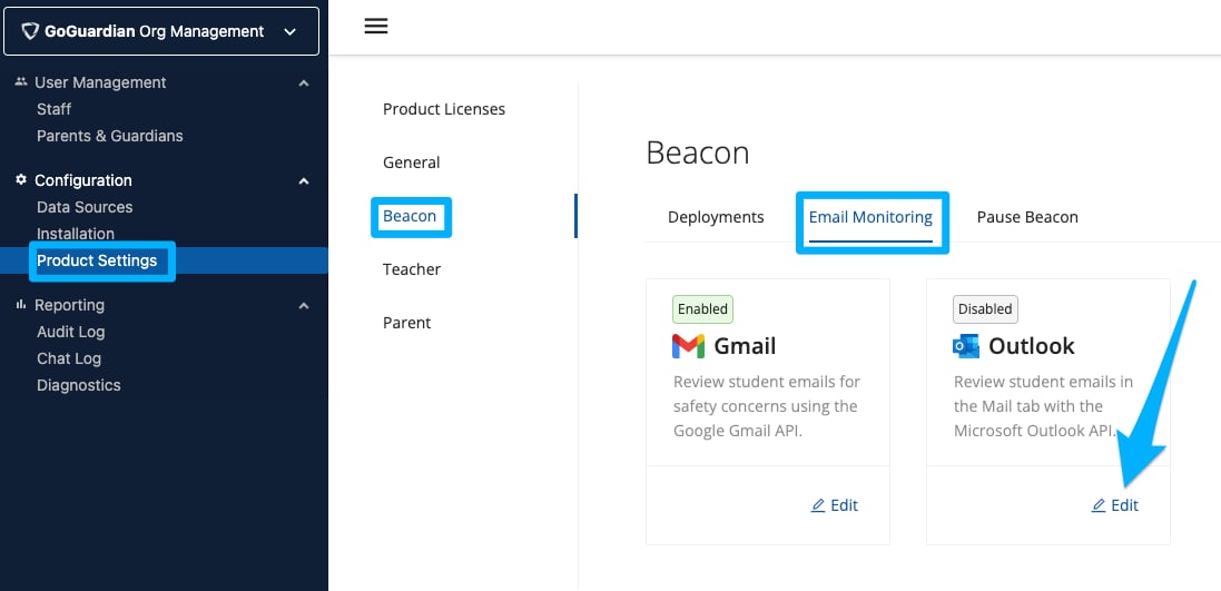 Enable Enhanced Outlook Monitoring
