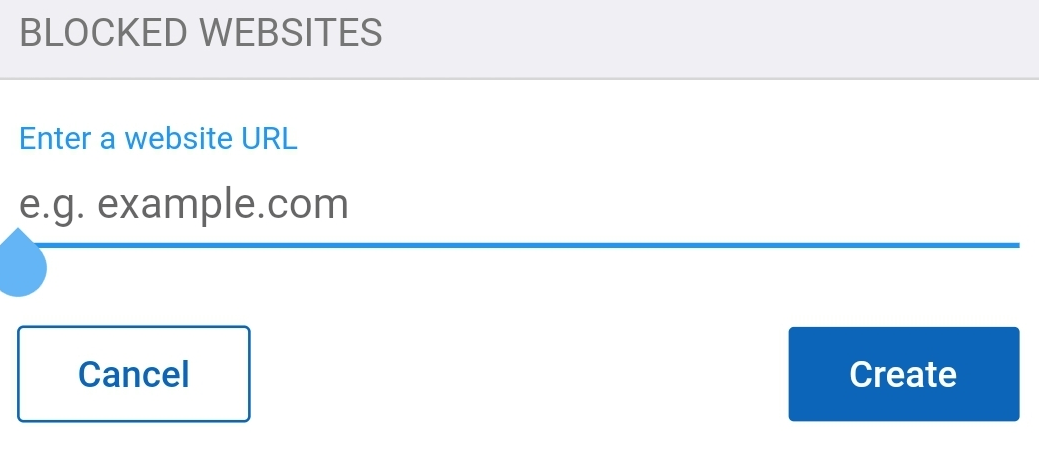 GoGuardian Parent App blocked website entry page