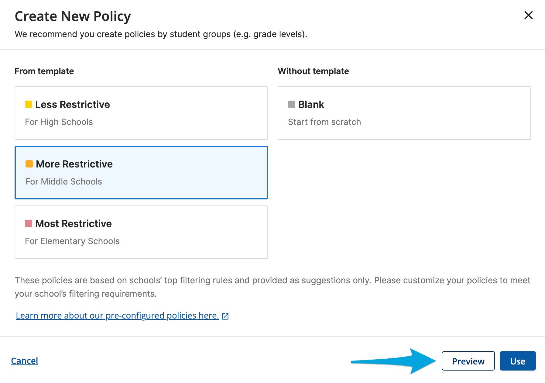 Apply Policy Templates