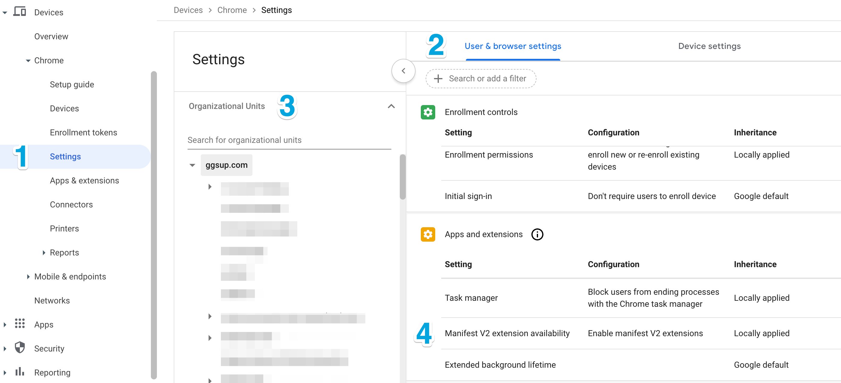 Click Manifest V2 extension availability.