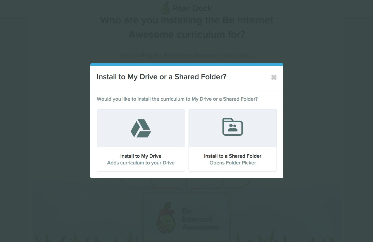 install to my drive or a shared folder?