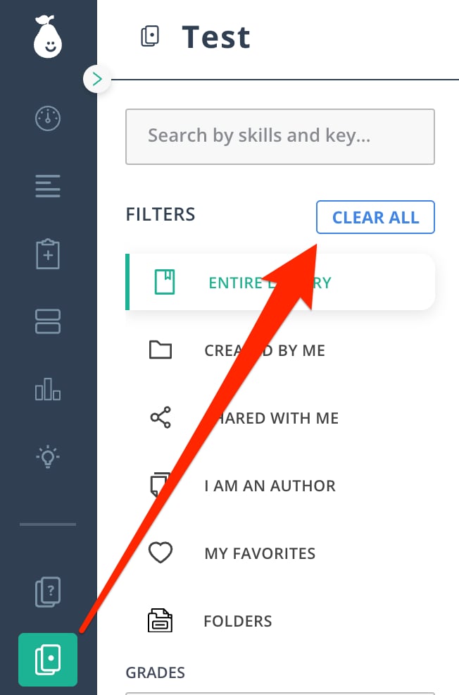 Clear Filters button.