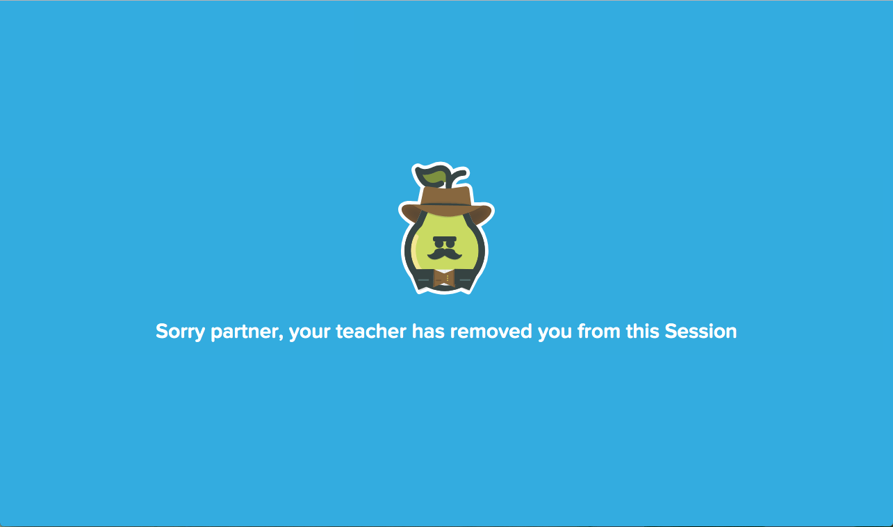 Blocked student, student view