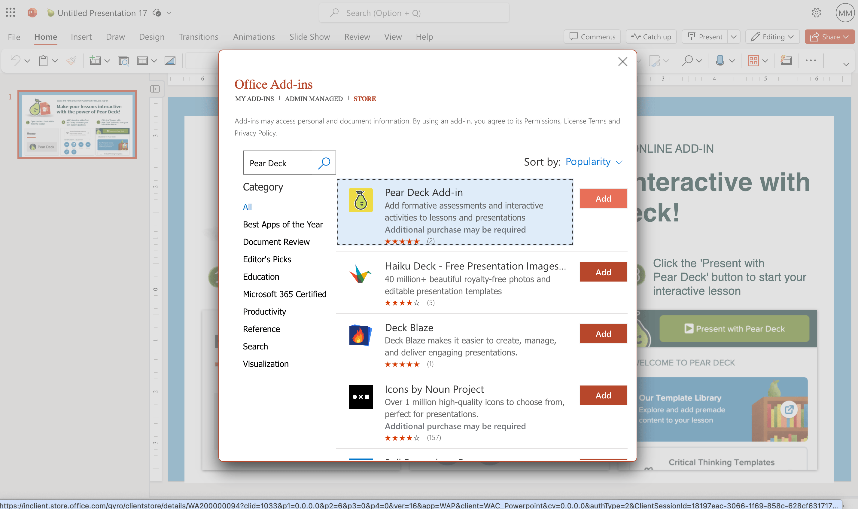 PPTOnline Add Pear Deck.png