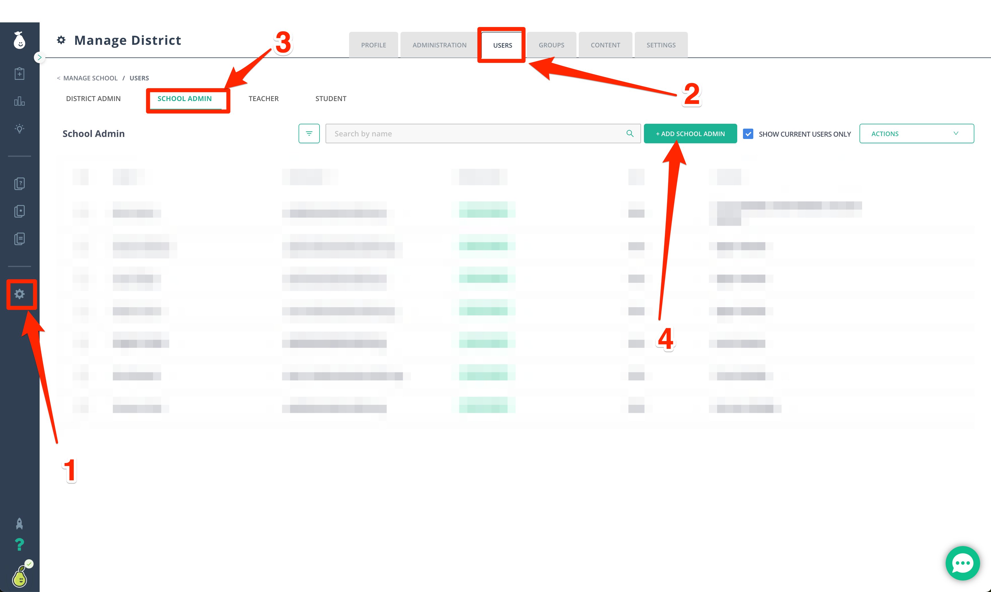 : Completed School Admin account creation confirmation