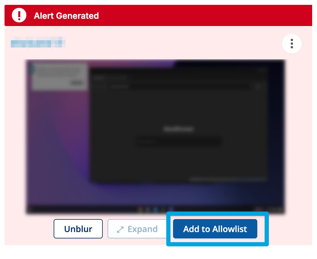 Add an Allowlist Rule