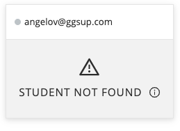 'Student not found' image displayed on a student's GoGuardian Teacher tile