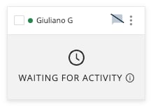 Student tile' displaying Waiting for Activity' in a GoGuardian Teacher class session.