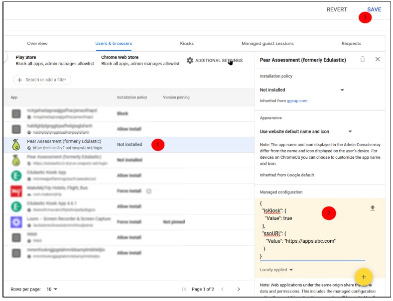 Configure a Custom District URL for Kiosk Mode