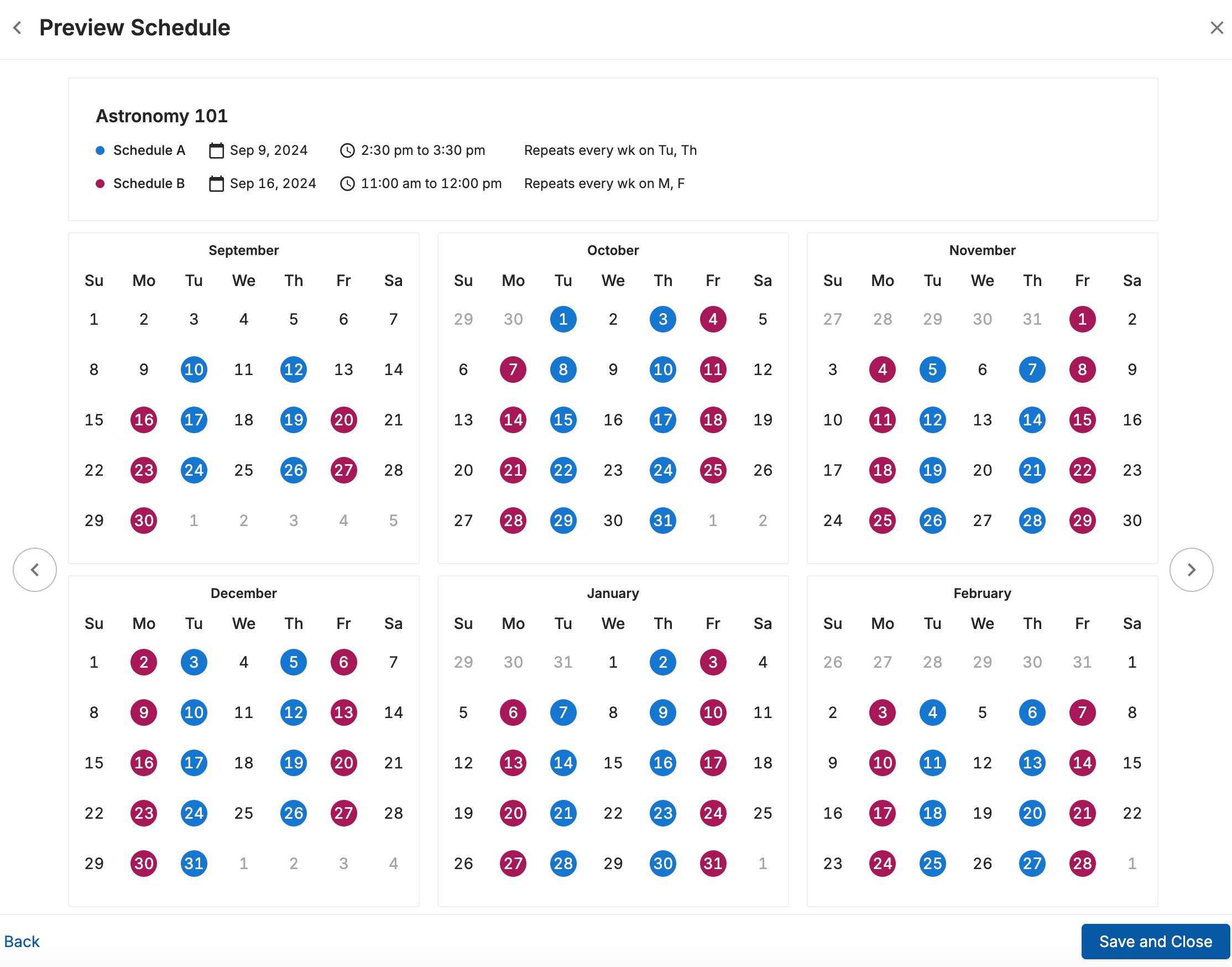 Set Up a Scheduled Session