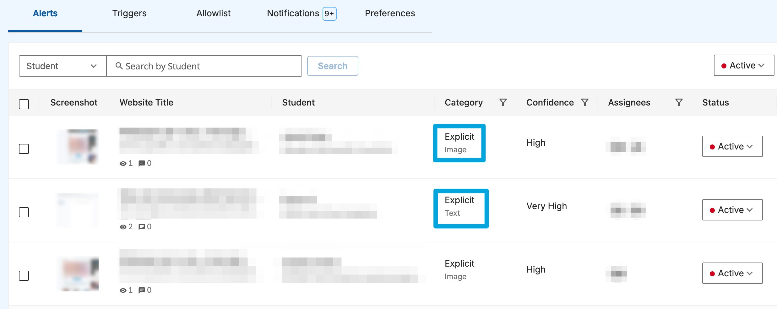 Review Alerts as an Administrator