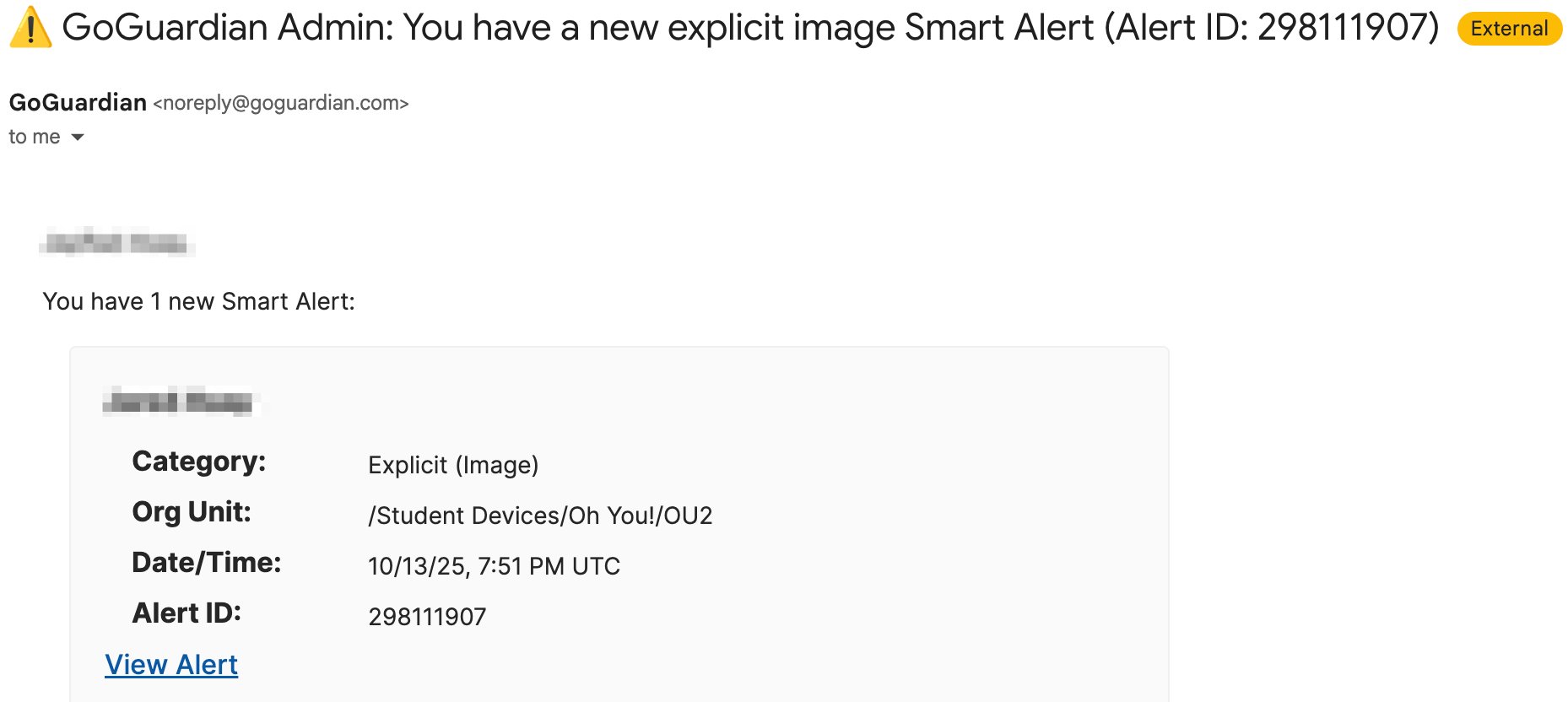 Review Alerts as an Administrator