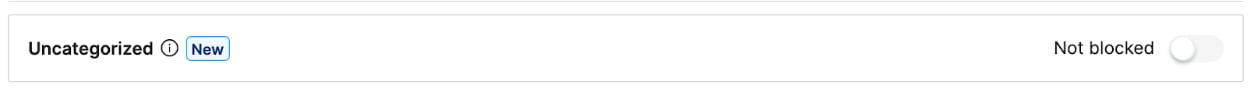 GoGuardian Admin Uncategorized setting turned on